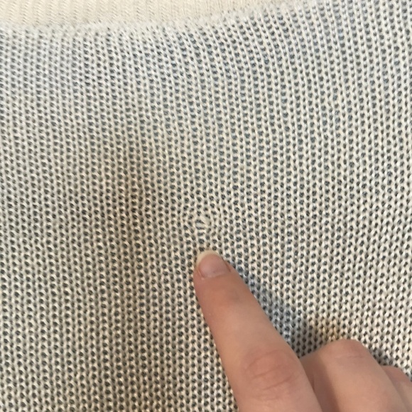 Escada Gray and Cream Crew Neck Sweater - Picture 14 of 14